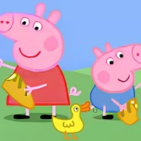 Jigsaw Puzzle: Peppa Pig Feed Ducks